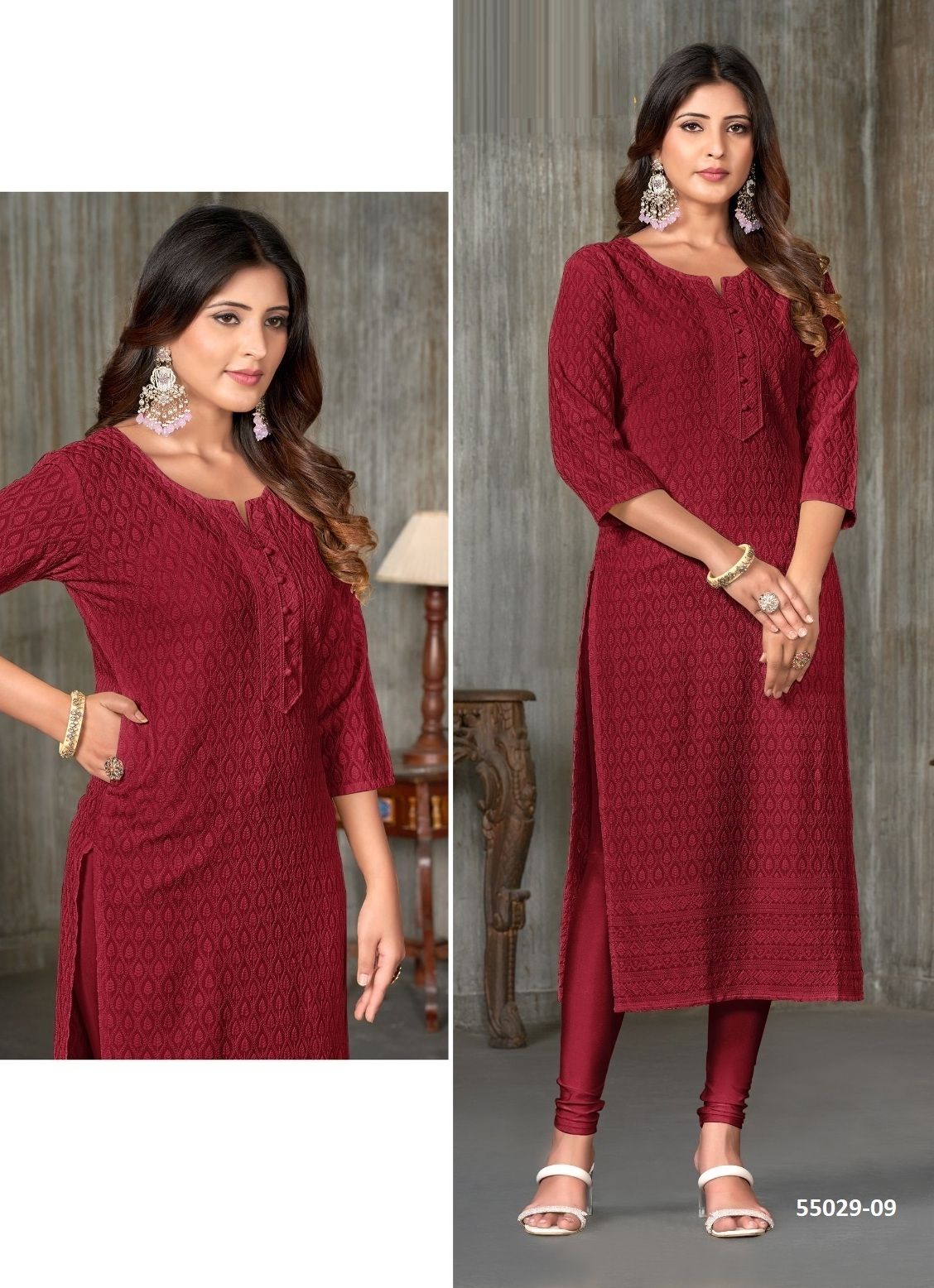 TESLA - CATALOG # 55029 (SET OF 4 SIZE-SETS [READYMADE KURTIS])