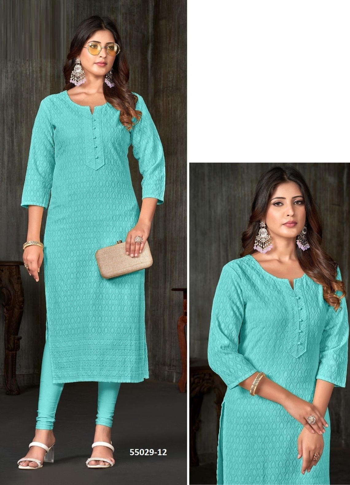 TESLA - CATALOG # 55029 (SET OF 4 SIZE-SETS [READYMADE KURTIS])
