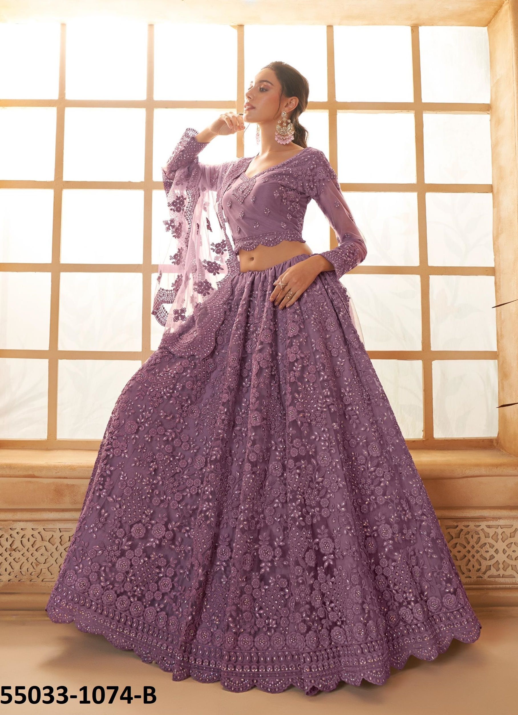 BRIDAL COLOR SAGA 3 - CATALOG # 55033 (SET OF 17 LEHENGAS (SEMI-STITCHED))