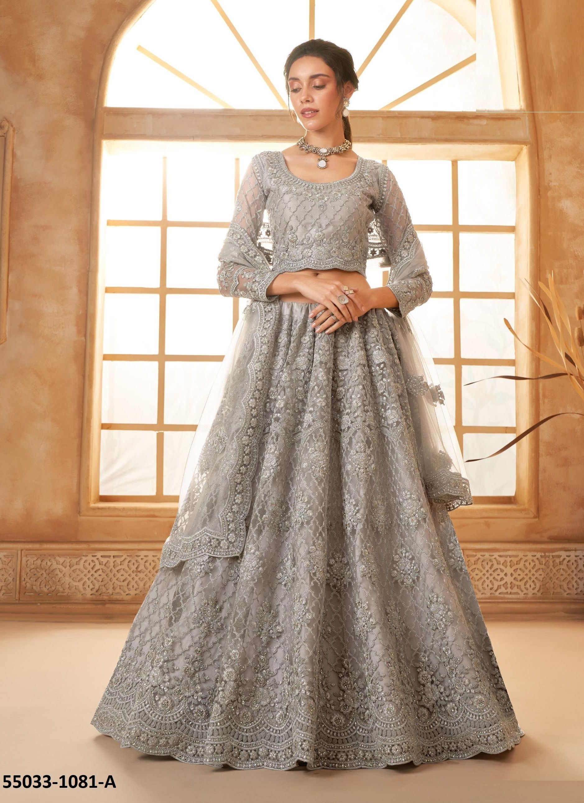 BRIDAL COLOR SAGA 3 - CATALOG # 55033 (SET OF 17 LEHENGAS (SEMI-STITCHED))