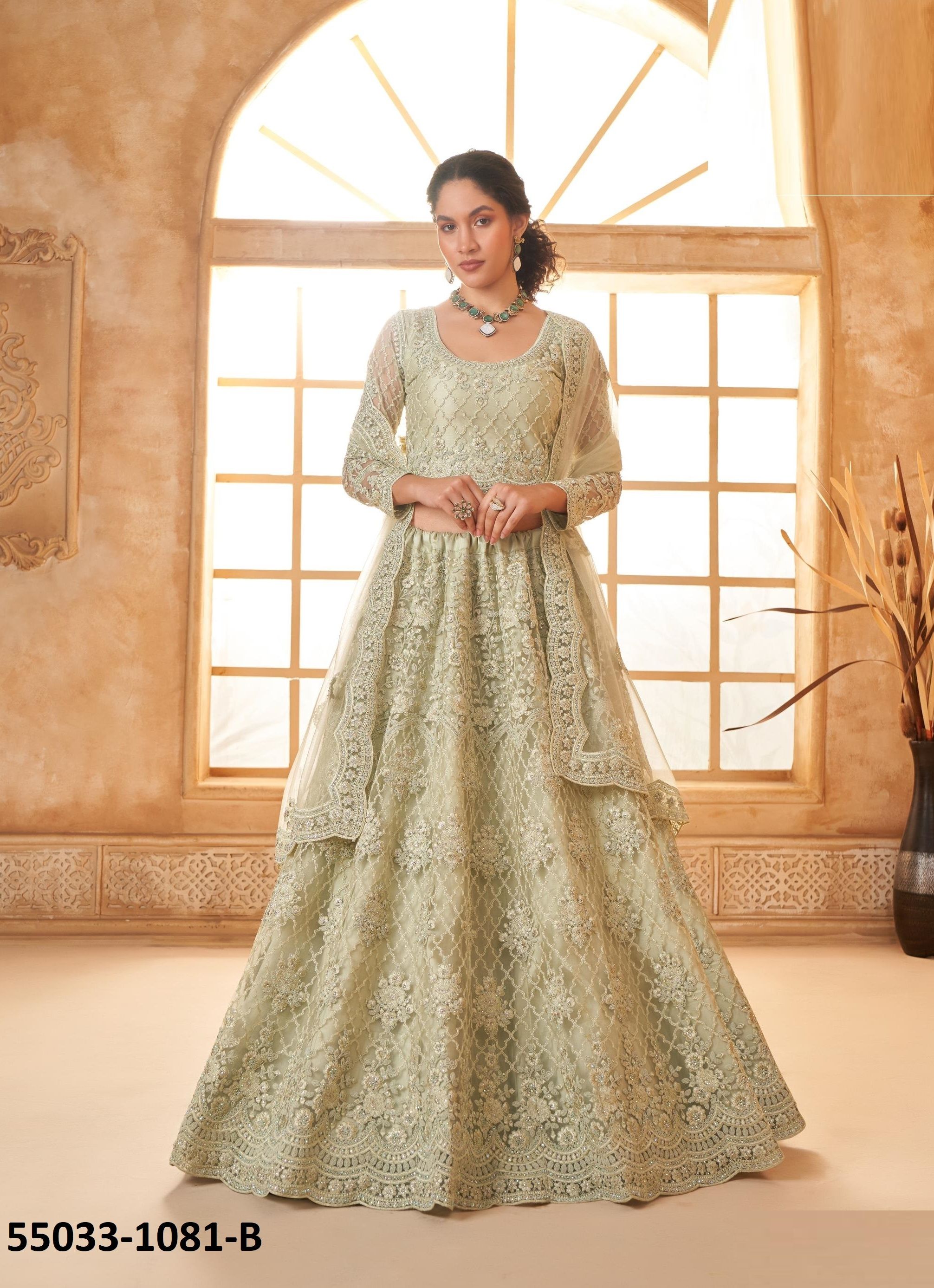 BRIDAL COLOR SAGA 3 - CATALOG # 55033 (SET OF 17 LEHENGAS (SEMI-STITCHED))