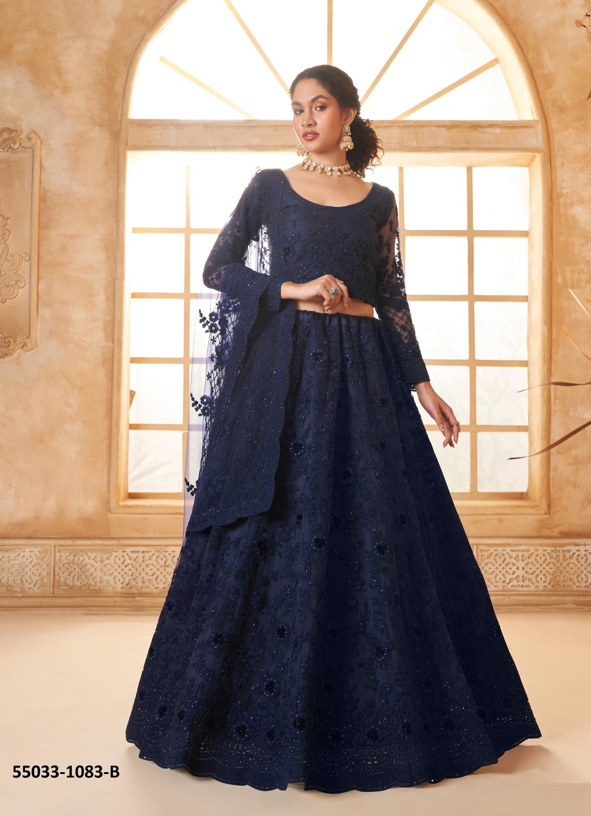 BRIDAL COLOR SAGA 3 - CATALOG # 55033 (SET OF 17 LEHENGAS (SEMI-STITCHED))
