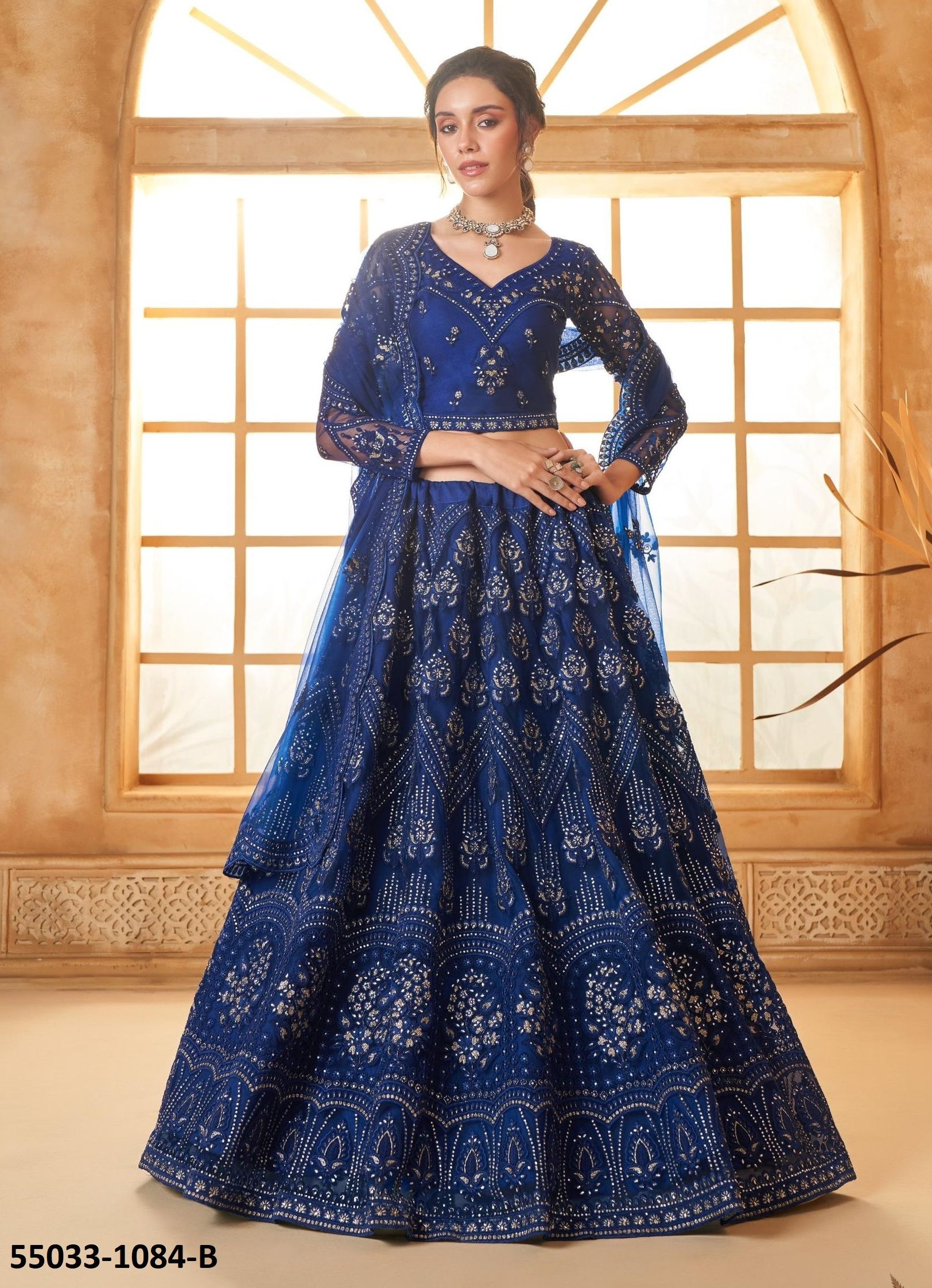 BRIDAL COLOR SAGA 3 - CATALOG # 55033 (SET OF 17 LEHENGAS (SEMI-STITCHED))