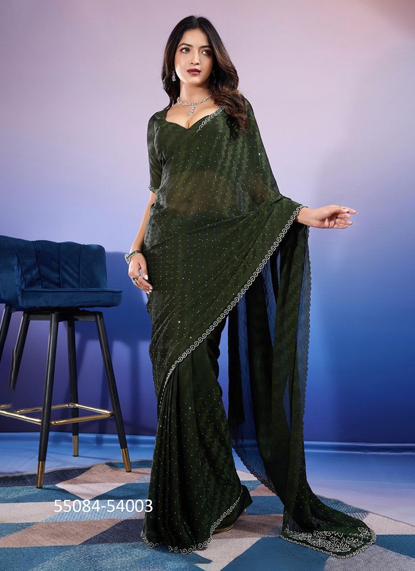 DIAMORE - CATALOG # 55084 (SET OF 4 SAREES) DIAMORE - CATALOG # 55084 (SET OF 4 SAREES)