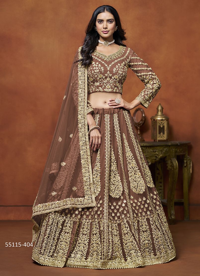 MEHVISH 4 - CATALOG # 55115 (SET OF 4 LEHENGAS (SEMI-STITCHED)) MEHVISH 4 - CATALOG # 55115 (SET OF 4 LEHENGAS (SEMI-STITCHED))