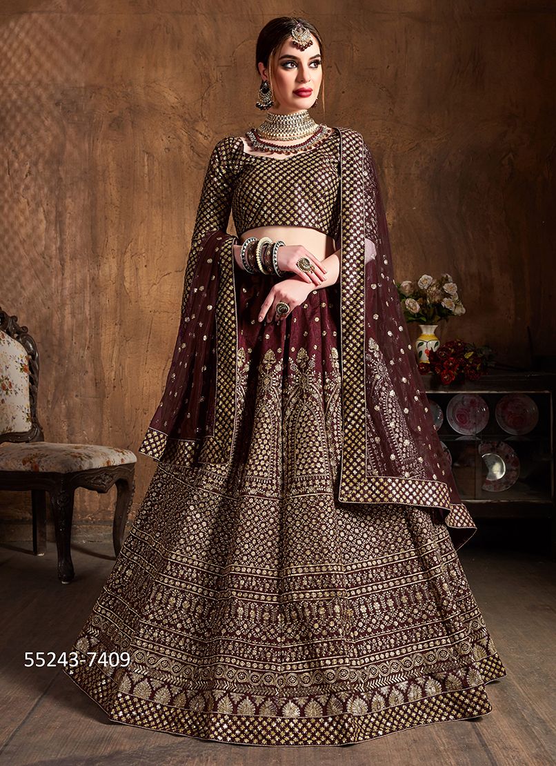CULTURAL 1 - CATALOG # 55243 (SET OF 17 LEHENGAS (SEMI-STITCHED))