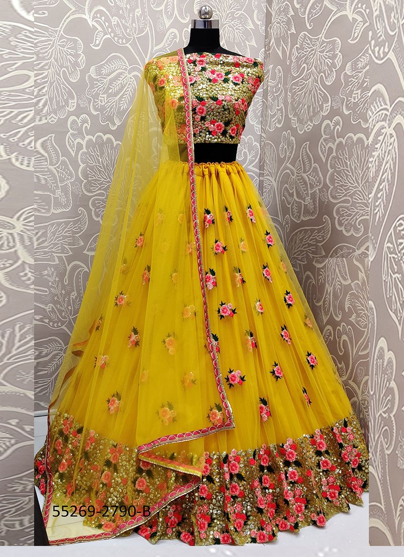 SERIES 2790-2795 - CATALOG # 55269 (SET OF 7 LEHENGAS (SEMI-STITCHED))