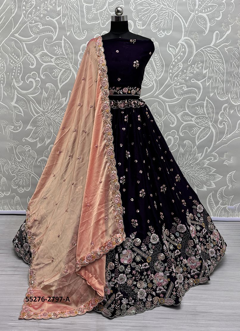 SERIES 2796-2801 - CATALOG # 55276 (SET OF 16 LEHENGAS (SEMI-STITCHED)) SERIES 2796-2801 - CATALOG # 55276 (SET OF 16 LEHENGAS (SEMI-STITCHED))