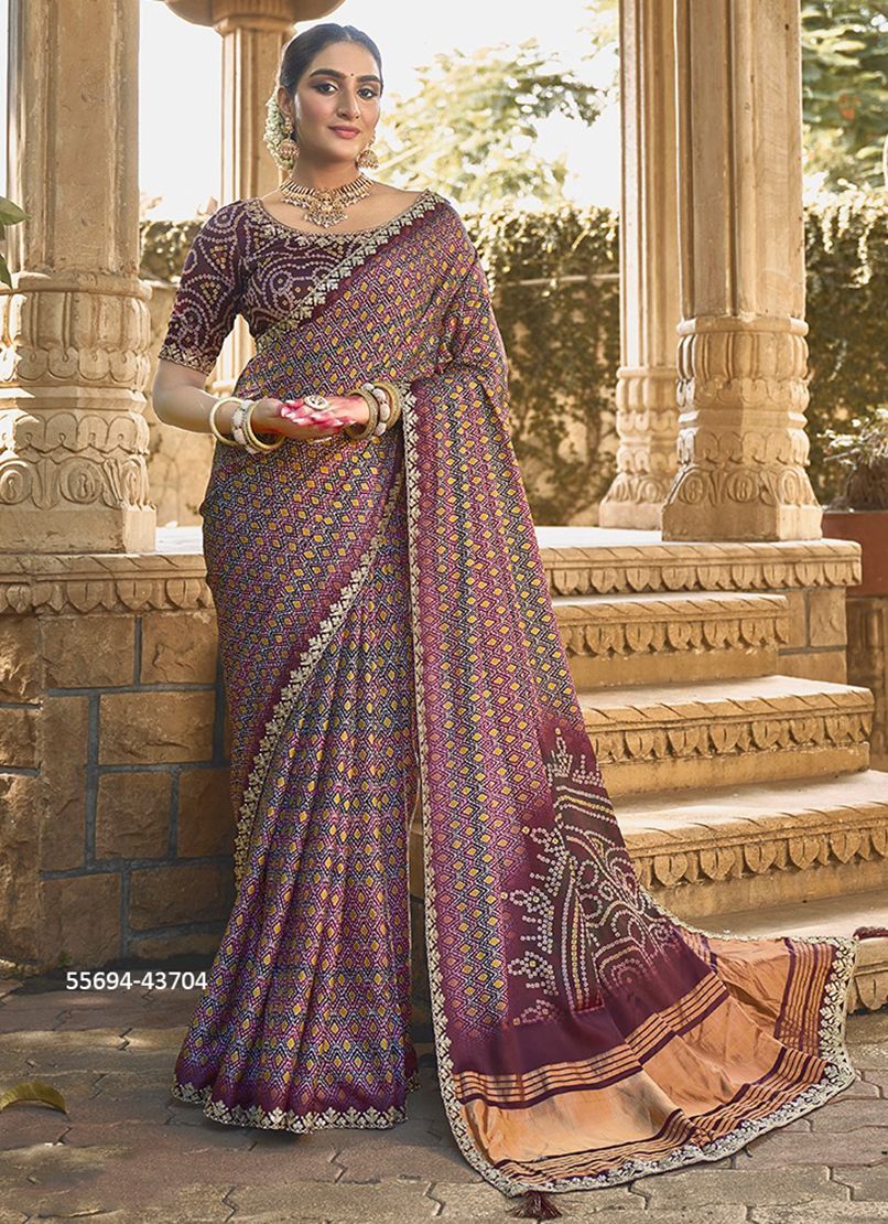 GAJARI - CATALOG # 55694 (SET OF 14 SAREES) GAJARI - CATALOG # 55694 (SET OF 14 SAREES)