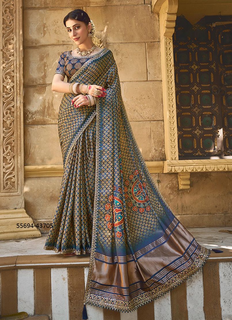 GAJARI - CATALOG # 55694 (SET OF 14 SAREES) GAJARI - CATALOG # 55694 (SET OF 14 SAREES)