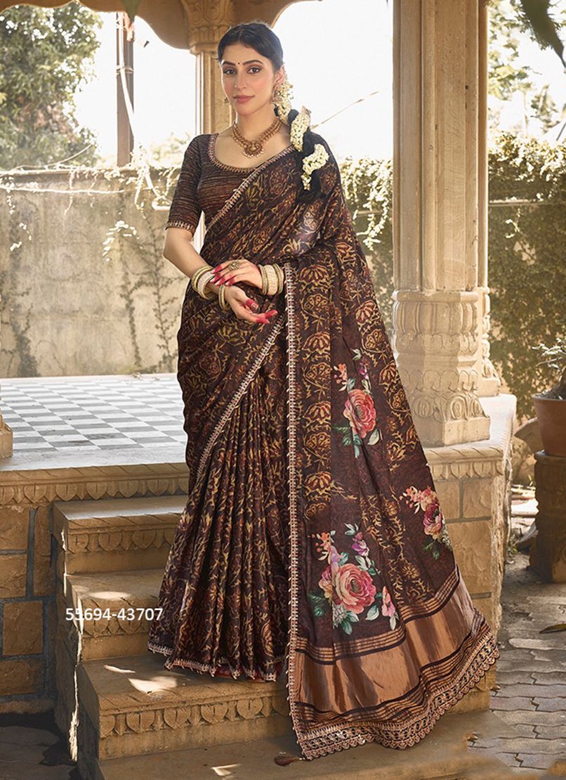 GAJARI - CATALOG # 55694 (SET OF 14 SAREES) GAJARI - CATALOG # 55694 (SET OF 14 SAREES)