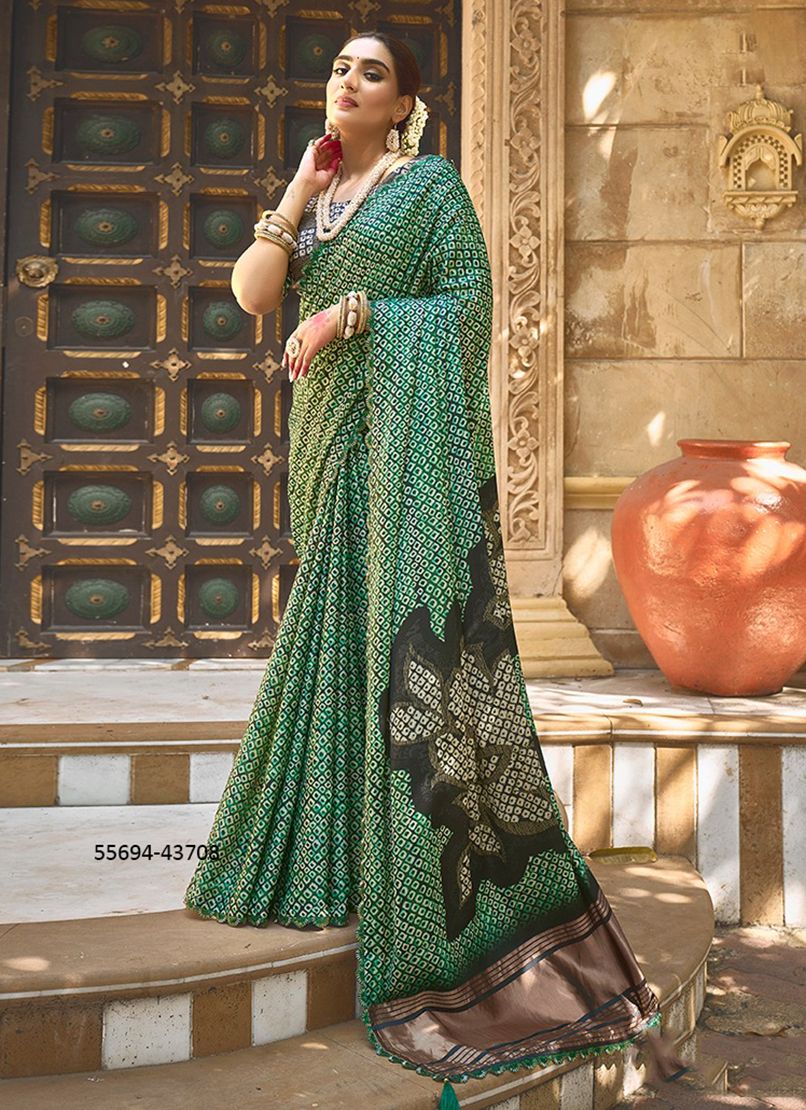 GAJARI - CATALOG # 55694 (SET OF 14 SAREES) GAJARI - CATALOG # 55694 (SET OF 14 SAREES)