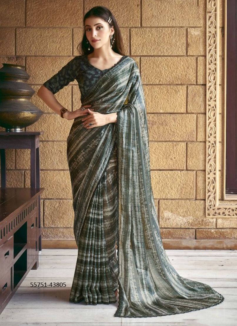 INAYA - CATALOG # 55751 (SET OF 5 SAREES) INAYA - CATALOG # 55751 (SET OF 5 SAREES)