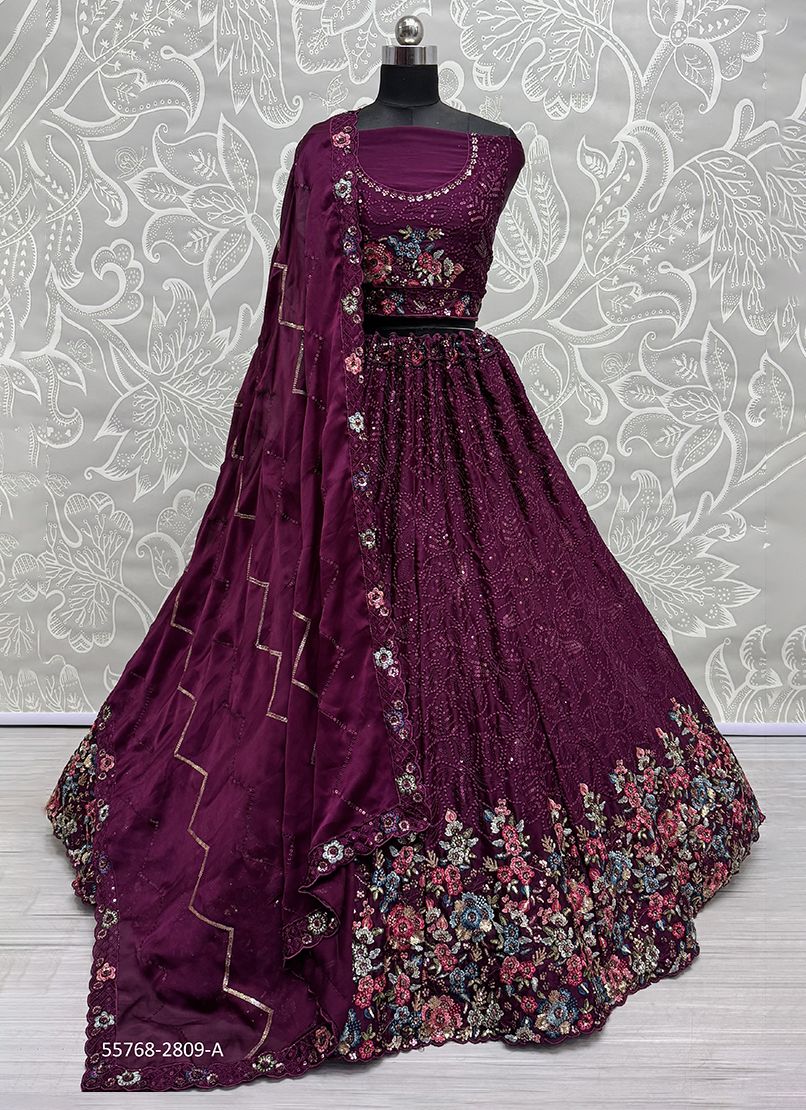 SERIES 2809-2812 - CATALOG # 55768 (SET OF 12 LEHENGAS (SEMI-STITCHED)) SERIES 2809-2812 - CATALOG # 55768 (SET OF 12 LEHENGAS (SEMI-STITCHED))