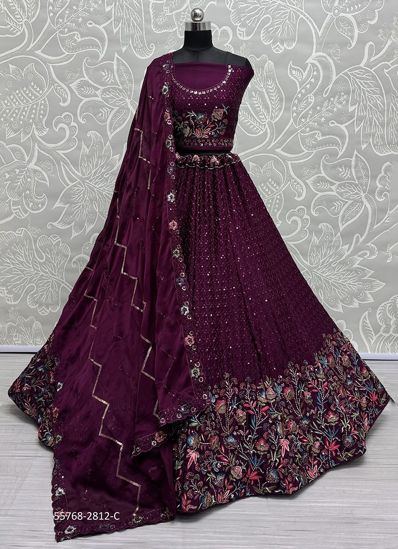 SERIES 2809-2812 - CATALOG # 55768 (SET OF 12 LEHENGAS (SEMI-STITCHED)) SERIES 2809-2812 - CATALOG # 55768 (SET OF 12 LEHENGAS (SEMI-STITCHED))