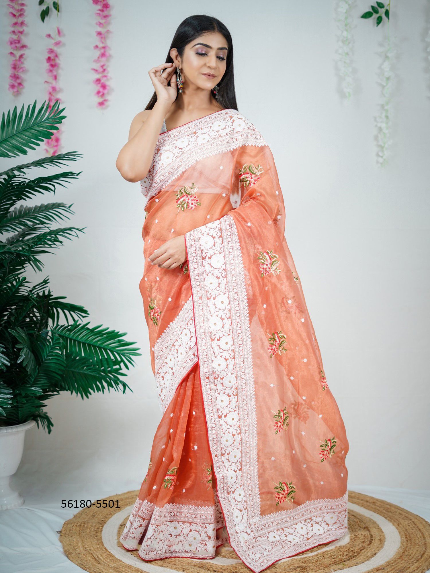 SAMBHUTI - CATALOG # 56180 (SET OF 3 SAREES) SAMBHUTI - CATALOG # 56180 (SET OF 3 SAREES)