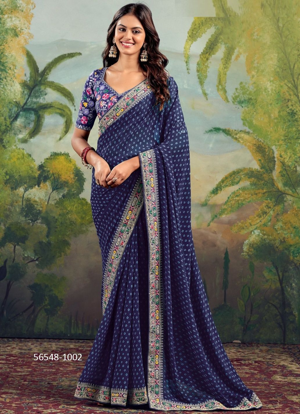 RAGHUMALA - CATALOG # 56548 (SET OF 10 SAREES)