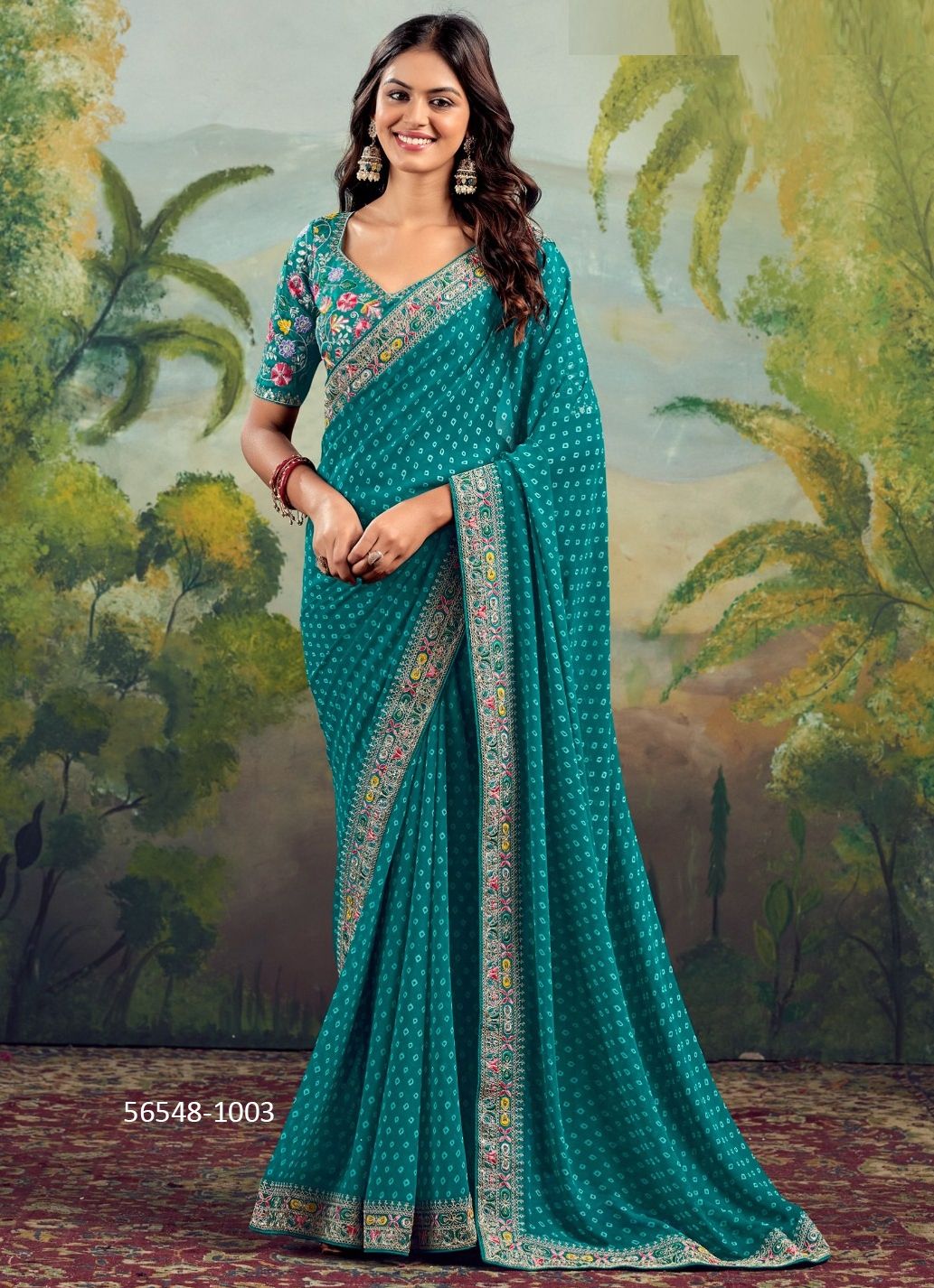 RAGHUMALA - CATALOG # 56548 (SET OF 10 SAREES)