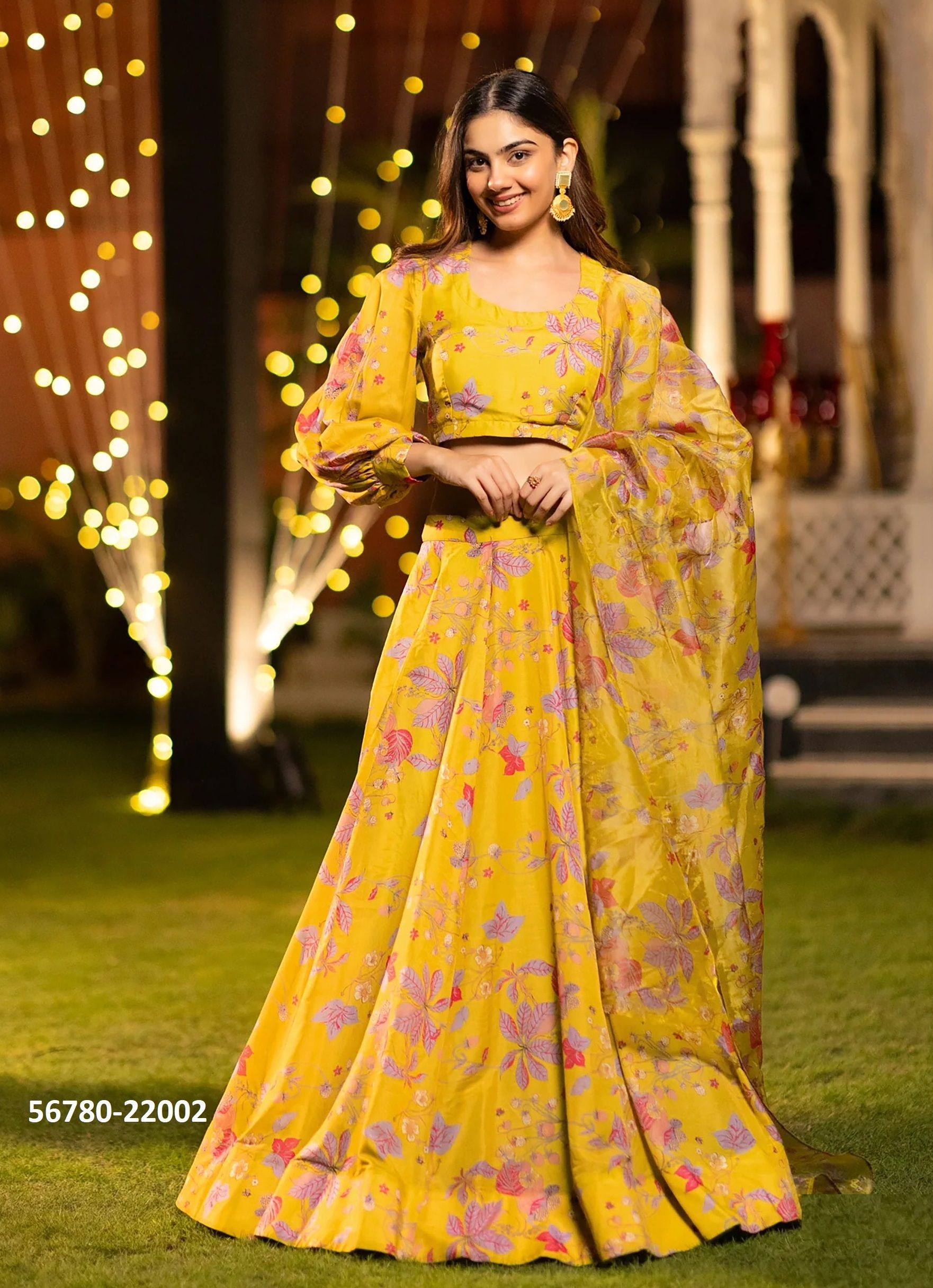 LUCAYA 22 - CATALOG # 56780 (SET OF 7 READYMADE LEHENGAS)