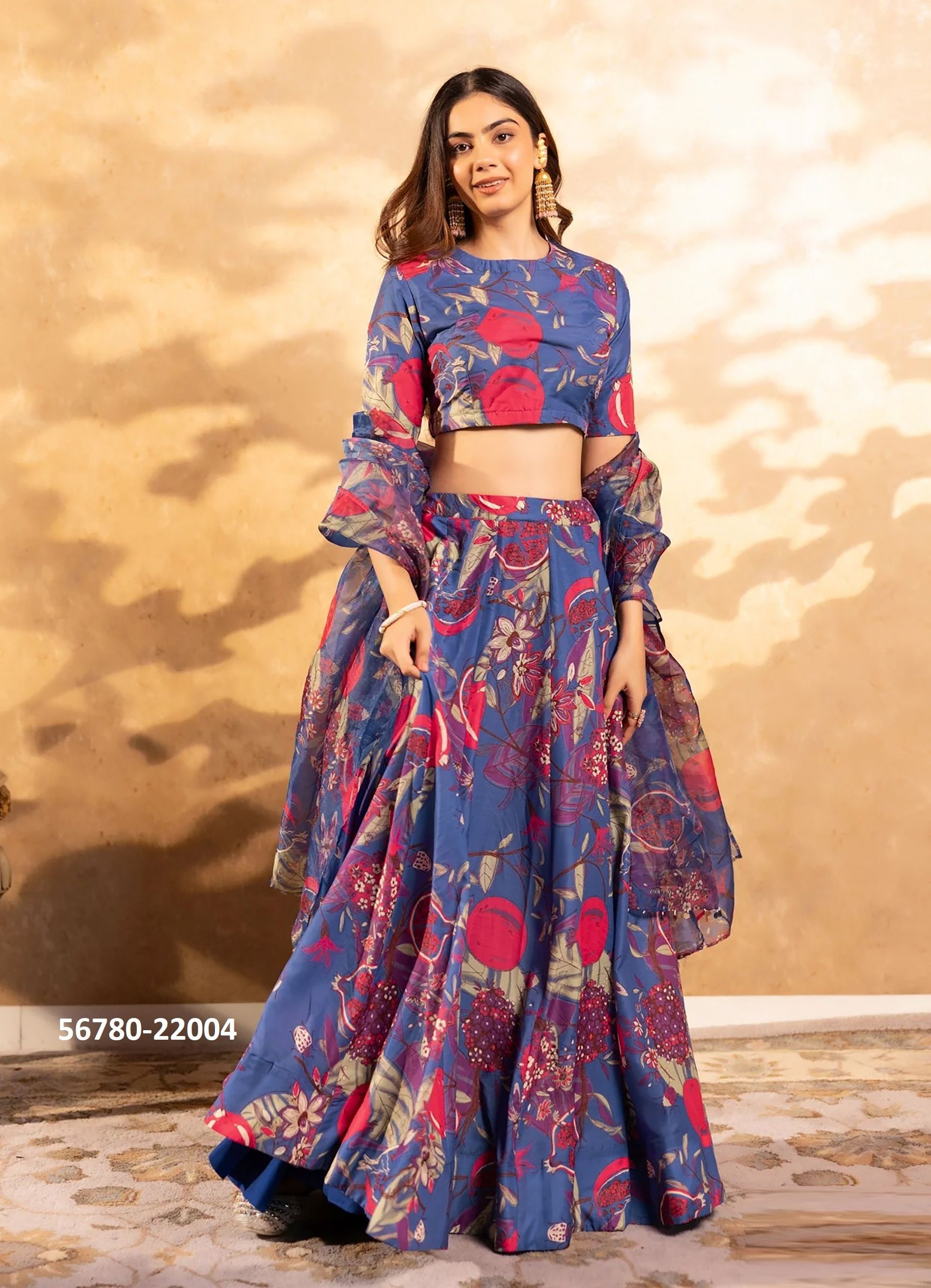 LUCAYA 22 - CATALOG # 56780 (SET OF 7 READYMADE LEHENGAS)