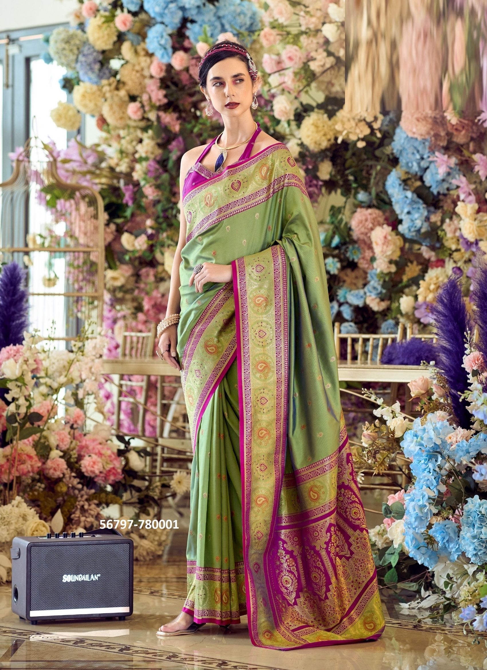 MINAKARI - CATALOG # 56797 (SET OF 8 SAREES) MINAKARI - CATALOG # 56797 (SET OF 8 SAREES)