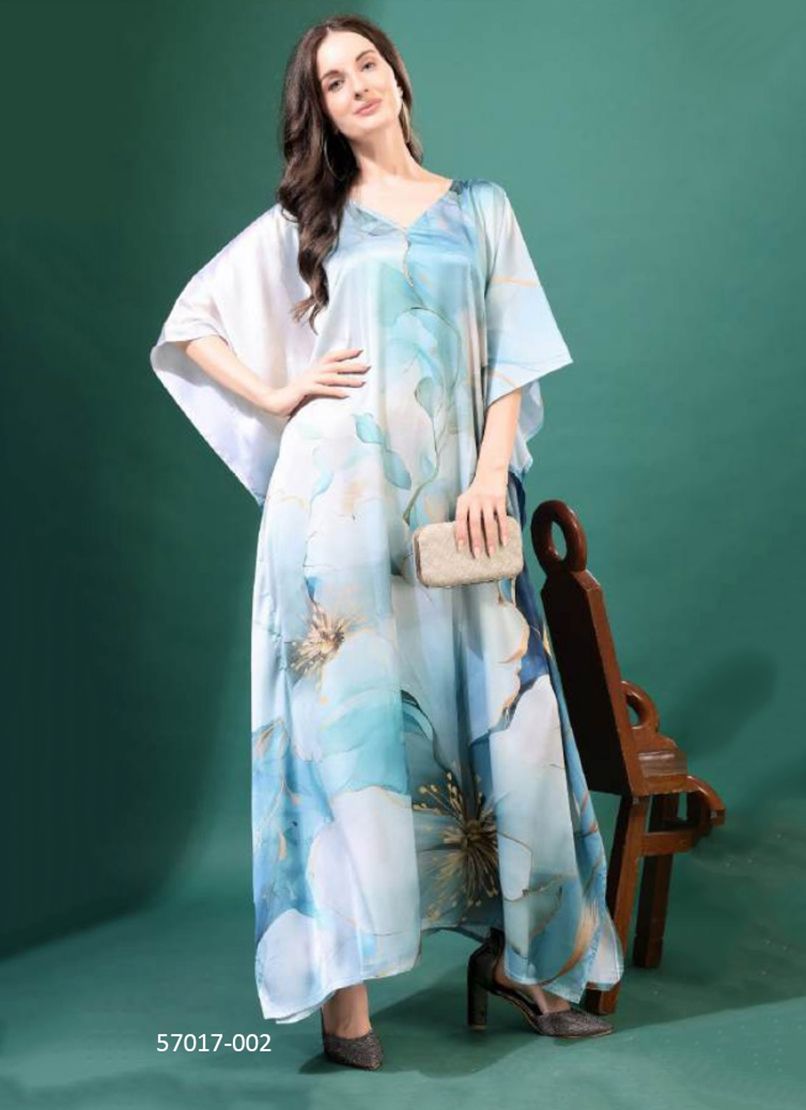 SATIN BREEZE 1 - Catalog # 57017 (Set of 8 Kaftans / Ponchos) by Brand STROLLAY ® SATIN BREEZE 1 - Catalog # 57017 (Set of 8 Kaftans / Ponchos) by Brand STROLLAY ®