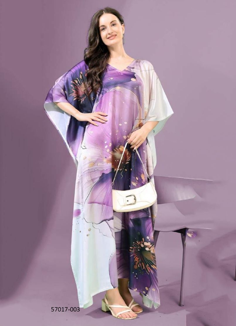 SATIN BREEZE 1 - Catalog # 57017 (Set of 8 Kaftans / Ponchos) by Brand STROLLAY ® SATIN BREEZE 1 - Catalog # 57017 (Set of 8 Kaftans / Ponchos) by Brand STROLLAY ®