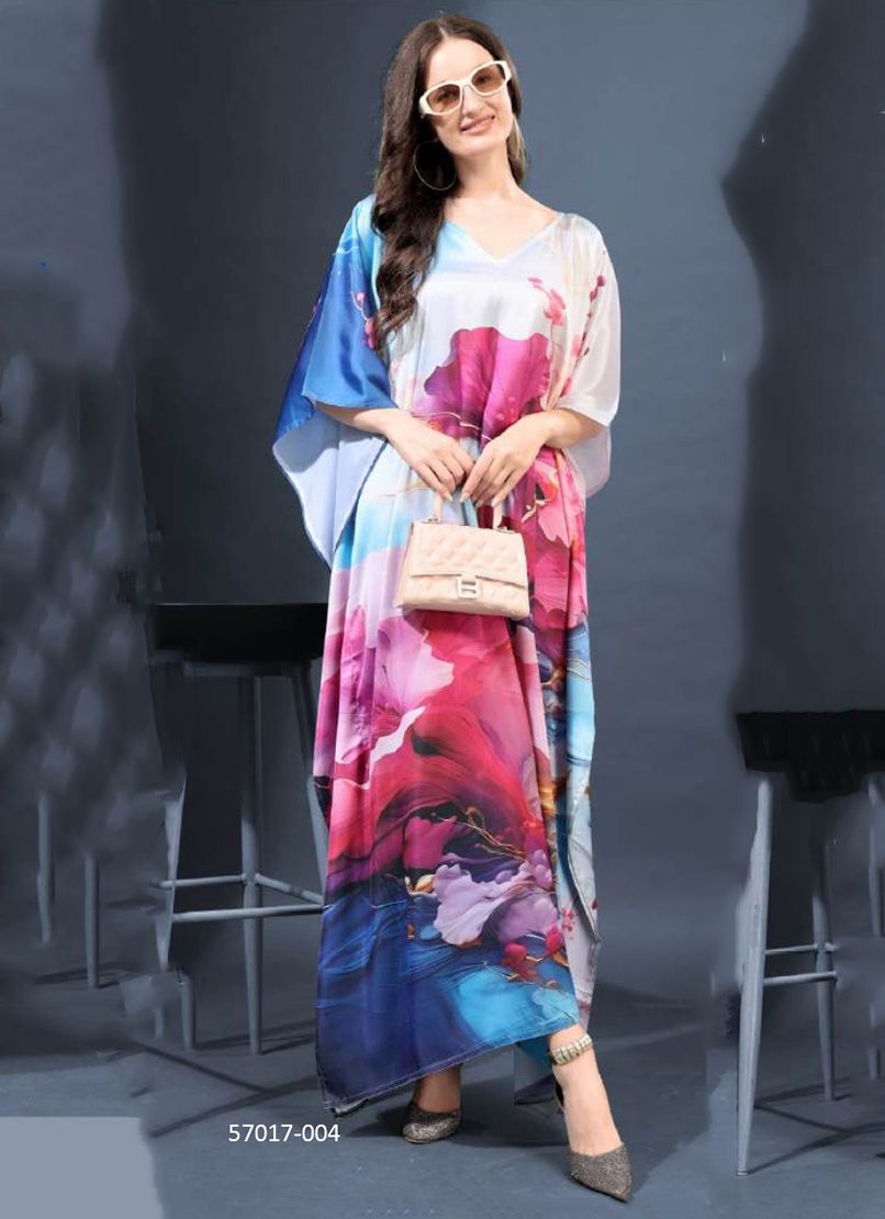 SATIN BREEZE 1 - Catalog # 57017 (Set of 8 Kaftans / Ponchos) by Brand STROLLAY ® SATIN BREEZE 1 - Catalog # 57017 (Set of 8 Kaftans / Ponchos) by Brand STROLLAY ®