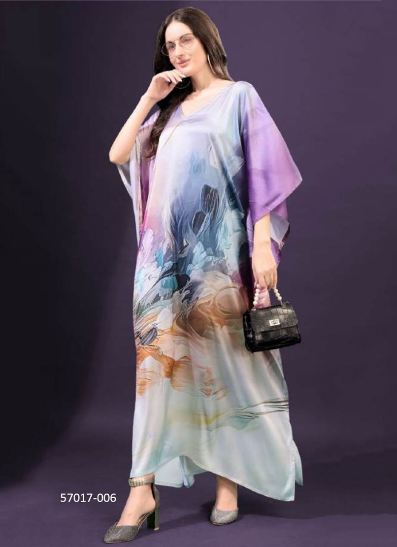 SATIN BREEZE 1 - Catalog # 57017 (Set of 8 Kaftans / Ponchos) by Brand STROLLAY ® SATIN BREEZE 1 - Catalog # 57017 (Set of 8 Kaftans / Ponchos) by Brand STROLLAY ®