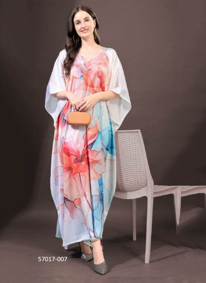 SATIN BREEZE 1 - Catalog # 57017 (Set of 8 Kaftans / Ponchos) by Brand STROLLAY ® SATIN BREEZE 1 - Catalog # 57017 (Set of 8 Kaftans / Ponchos) by Brand STROLLAY ®