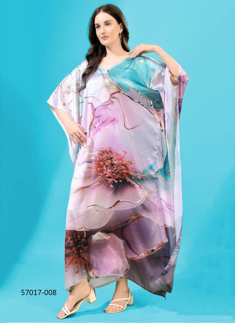 SATIN BREEZE 1 - Catalog # 57017 (Set of 8 Kaftans / Ponchos) by Brand STROLLAY ® SATIN BREEZE 1 - Catalog # 57017 (Set of 8 Kaftans / Ponchos) by Brand STROLLAY ®