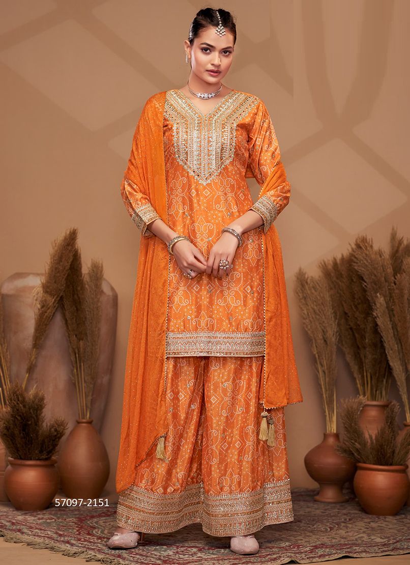 BANDH-REJ - Catalog # 57097 (Set of 4 Readymade Salwar Suits) by Brand GULZAR COUTURE BANDH-REJ - Catalog # 57097 (Set of 4 Readymade Salwar Suits) by Brand GULZAR COUTURE