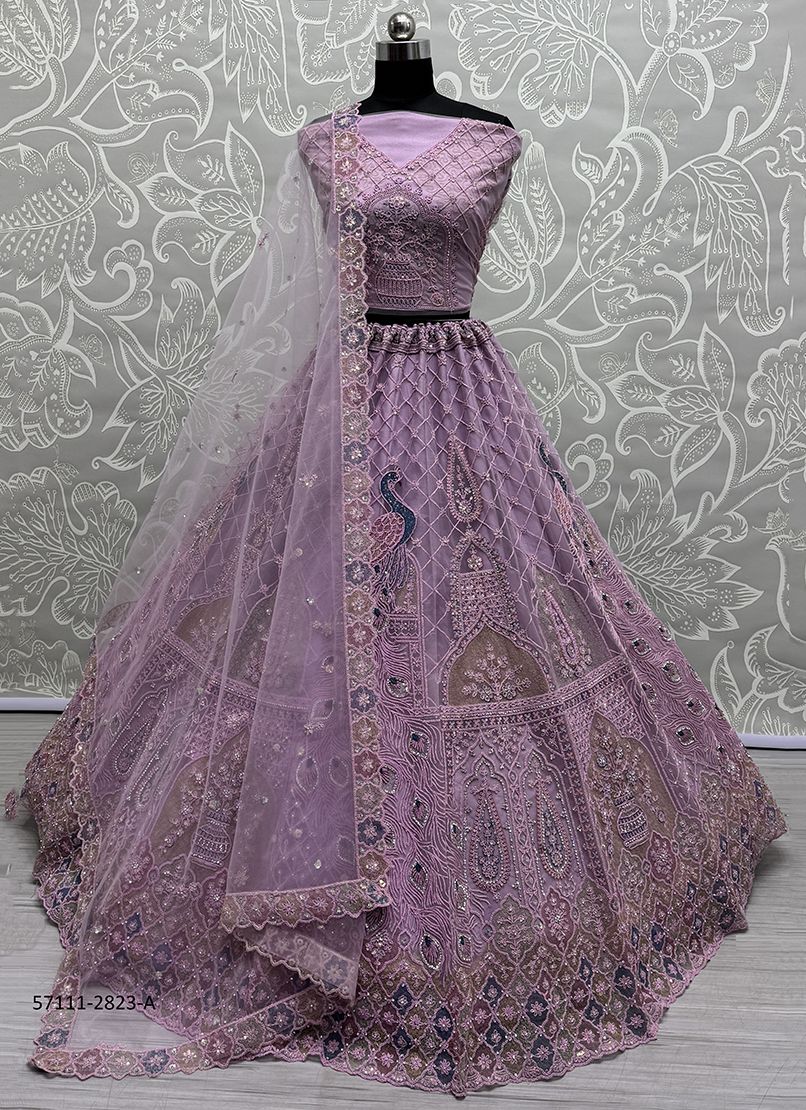 SERIES 2823-2828 - Catalog # 57111 (Set of 16 Semi-Stitched Lehengas) by Brand STROLLAY ® SERIES 2823-2828 - Catalog # 57111 (Set of 16 Semi-Stitched Lehengas) by Brand STROLLAY ®