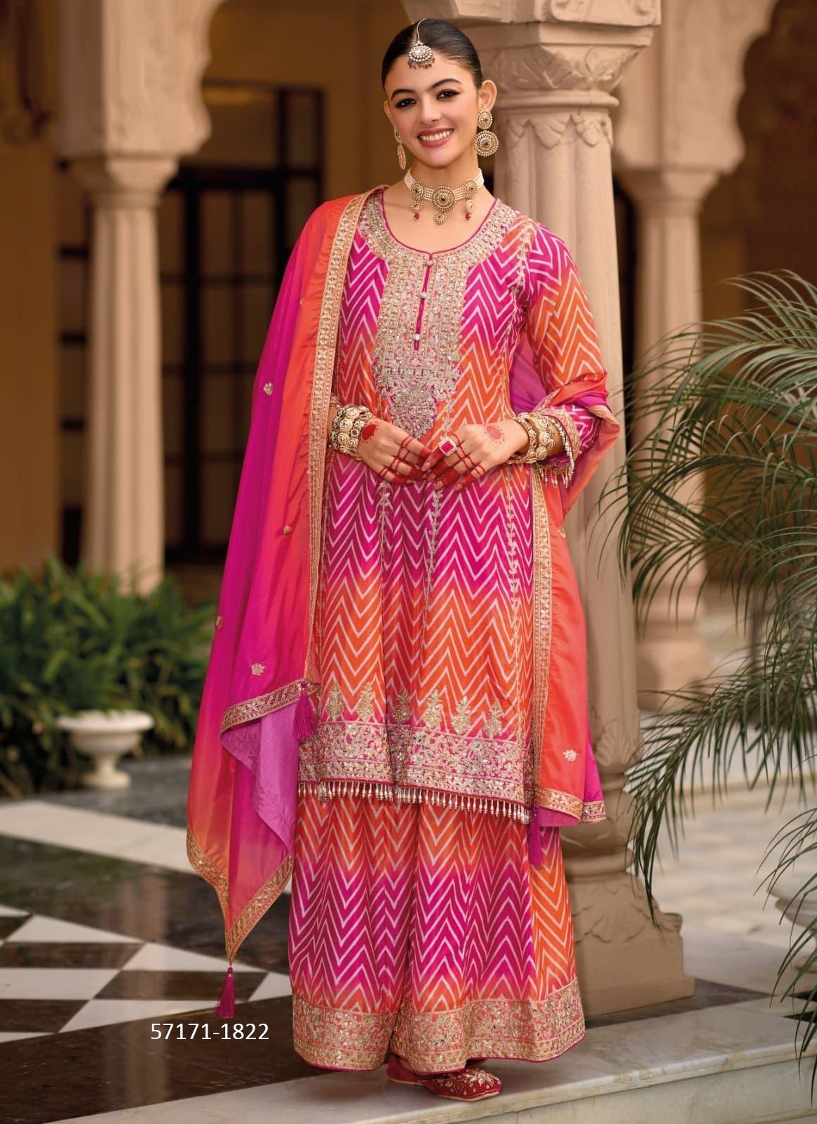 LEHER - Catalog # 57171 (Set of 2 Readymade Salwar Suits) by Brand EBA LIFESTYLE LEHER - Catalog # 57171 (Set of 2 Readymade Salwar Suits) by Brand EBA LIFESTYLE