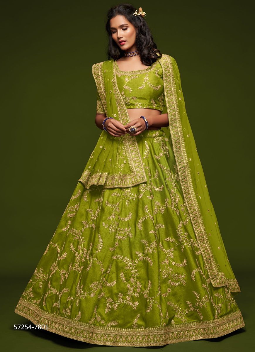 THE MODERN VIBE - Catalog # 57254 (Set of 10 Semi-Stitched Lehengas) by Brand STROLLAY ® THE MODERN VIBE - Catalog # 57254 (Set of 10 Semi-Stitched Lehengas) by Brand STROLLAY ®