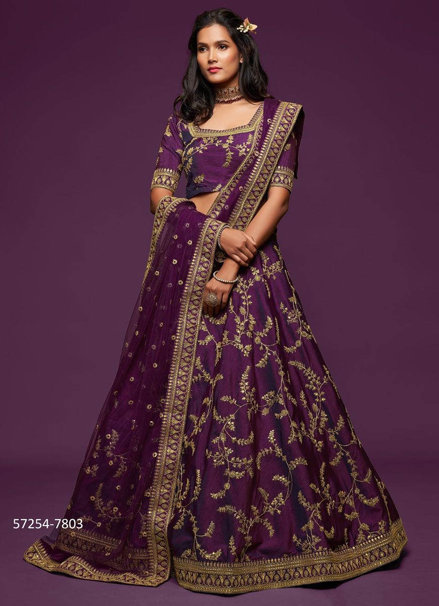 THE MODERN VIBE - Catalog # 57254 (Set of 10 Semi-Stitched Lehengas) by Brand STROLLAY ® THE MODERN VIBE - Catalog # 57254 (Set of 10 Semi-Stitched Lehengas) by Brand STROLLAY ®