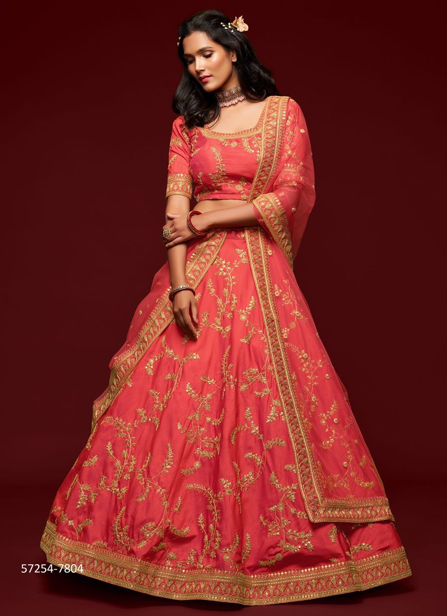 THE MODERN VIBE - Catalog # 57254 (Set of 10 Semi-Stitched Lehengas) by Brand STROLLAY ® THE MODERN VIBE - Catalog # 57254 (Set of 10 Semi-Stitched Lehengas) by Brand STROLLAY ®