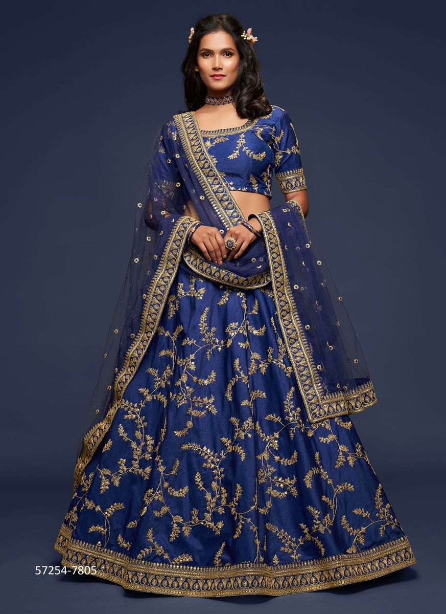 THE MODERN VIBE - Catalog # 57254 (Set of 10 Semi-Stitched Lehengas) by Brand STROLLAY ® THE MODERN VIBE - Catalog # 57254 (Set of 10 Semi-Stitched Lehengas) by Brand STROLLAY ®