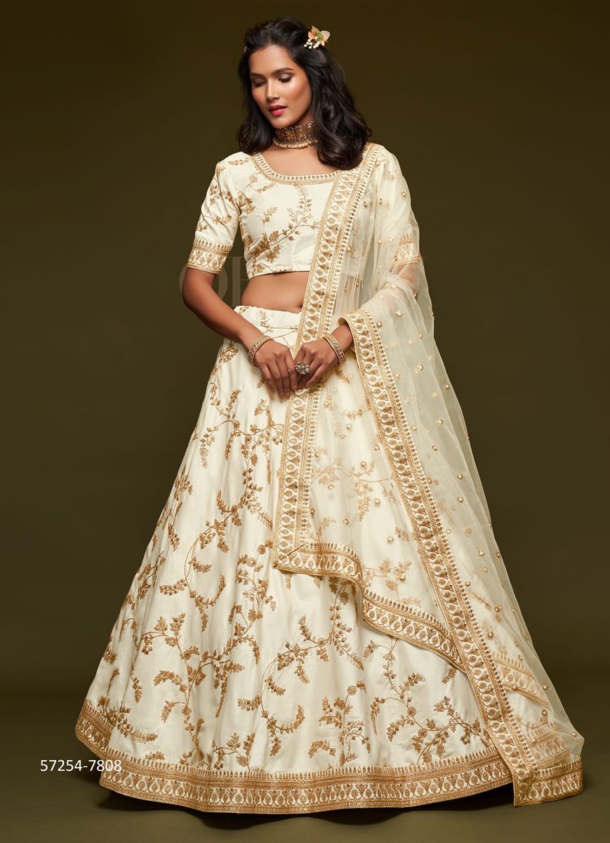 THE MODERN VIBE - Catalog # 57254 (Set of 10 Semi-Stitched Lehengas) by Brand STROLLAY ® THE MODERN VIBE - Catalog # 57254 (Set of 10 Semi-Stitched Lehengas) by Brand STROLLAY ®