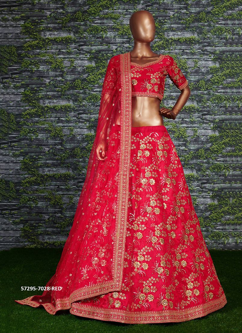 BOLLYWOOD INSPIRED VIBRANT LEHENGAS - Catalog # 57295 (Set of 6 Semi-Stitched Lehengas) by Brand STROLLAY ® BOLLYWOOD INSPIRED VIBRANT LEHENGAS - Catalog # 57295 (Set of 6 Semi-Stitched Lehengas) by Brand STROLLAY ®