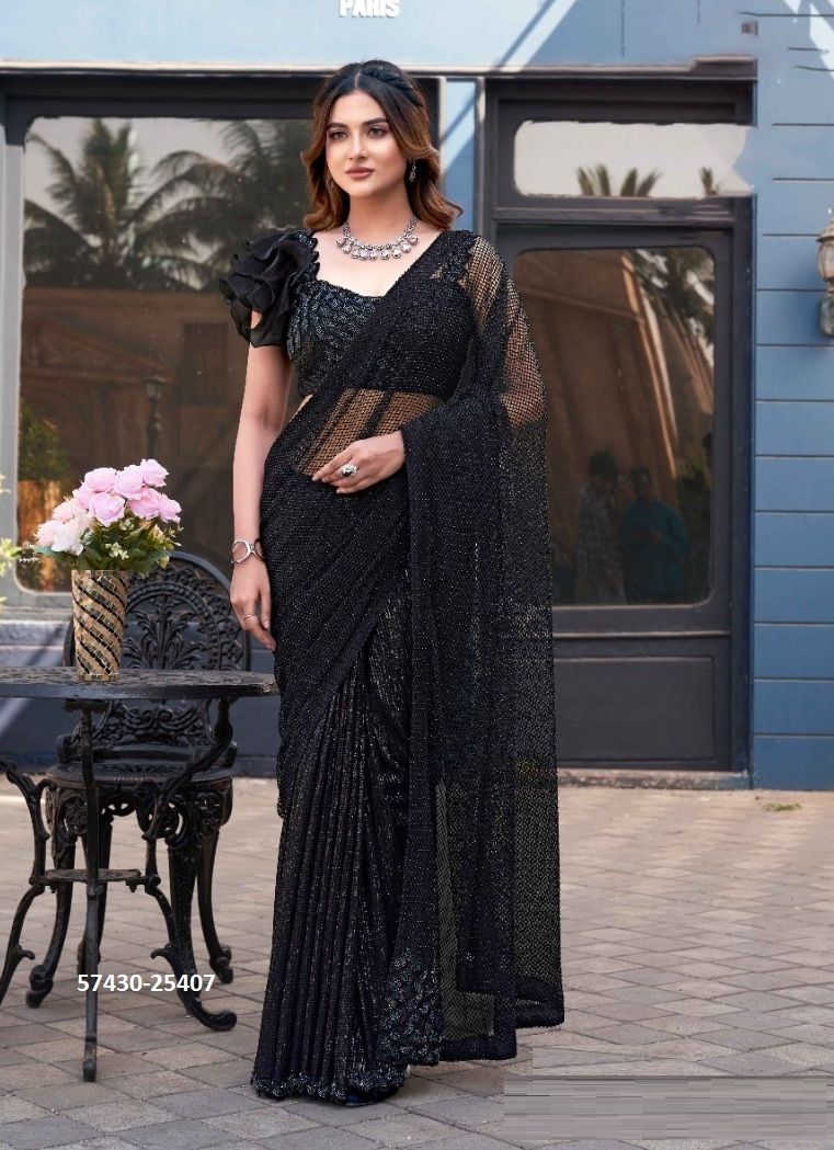NOIRE - Catalog # 57430 (Set of 9 Sarees) by Brand MAHOTSAV NOIRE - Catalog # 57430 (Set of 9 Sarees) by Brand MAHOTSAV