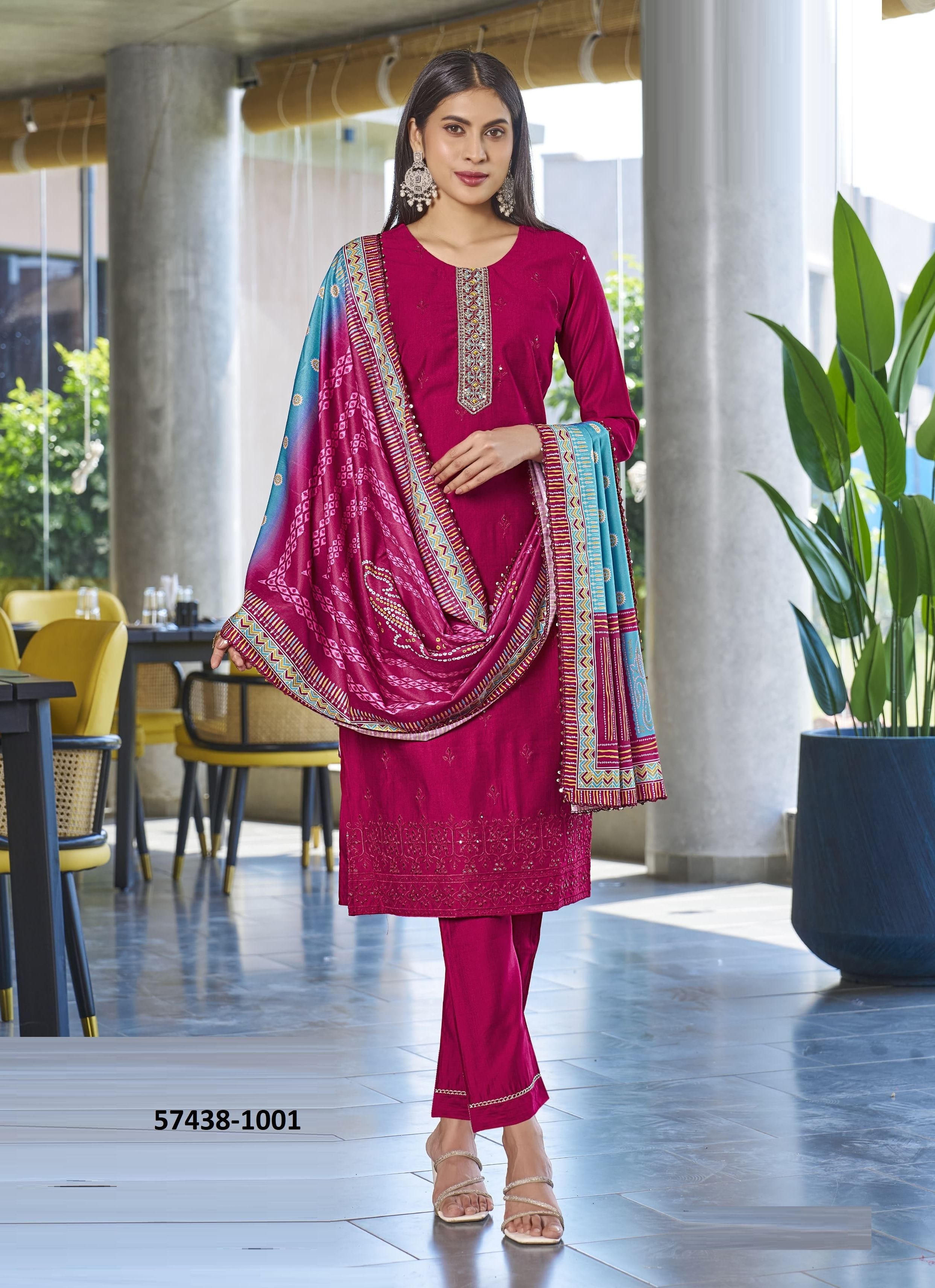 MILLY - Catalog # 57438 (Set of 6 Readymade Salwar Suits) by Brand WOODEE AHMEDABAD MILLY - Catalog # 57438 (Set of 6 Readymade Salwar Suits) by Brand WOODEE AHMEDABAD