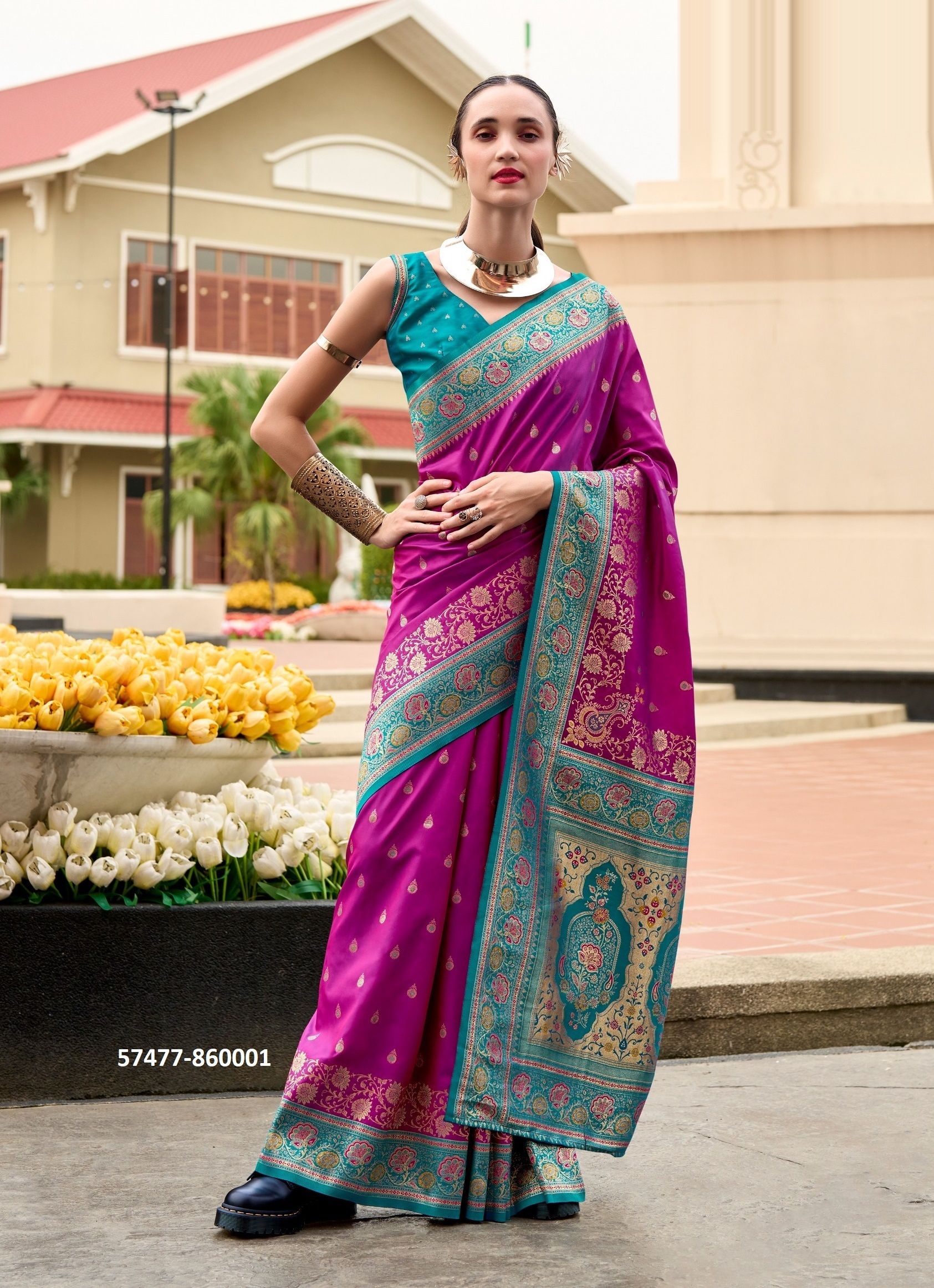 SOUNDARYA SILK - Catalog # 57477 (Set of 8 Sarees) by Brand STROLLAY ® SOUNDARYA SILK - Catalog # 57477 (Set of 8 Sarees) by Brand STROLLAY ®