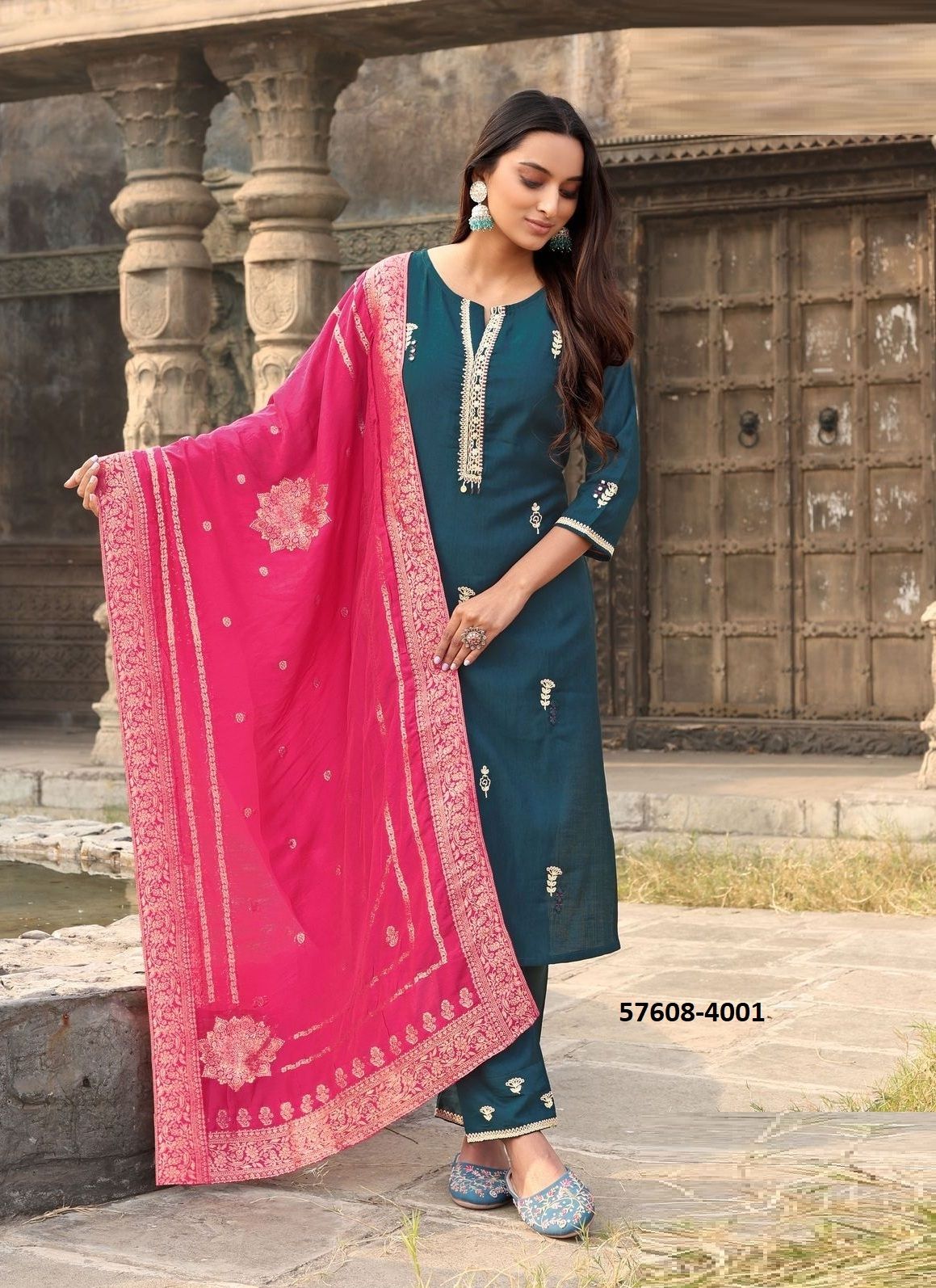 SAUNDARYA - Catalog # 57608 (Set of 5 Readymade Salwar Suits) by Brand MITTOO SAUNDARYA - Catalog # 57608 (Set of 5 Readymade Salwar Suits) by Brand MITTOO