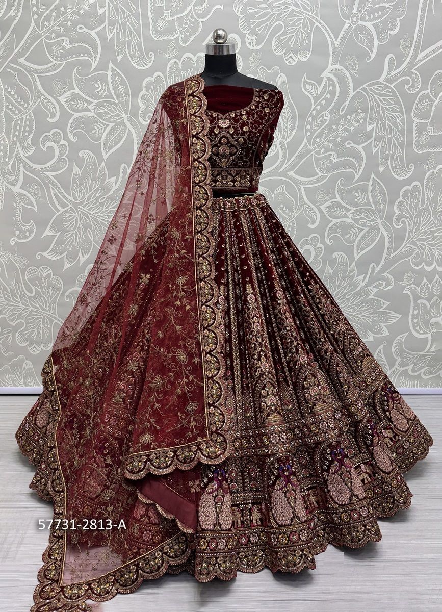 SERIES 2813-2816 - Catalog # 57731 (Set of 11 Semi-Stitched Lehengas) by Brand STROLLAY ® SERIES 2813-2816 - Catalog # 57731 (Set of 11 Semi-Stitched Lehengas) by Brand STROLLAY ®