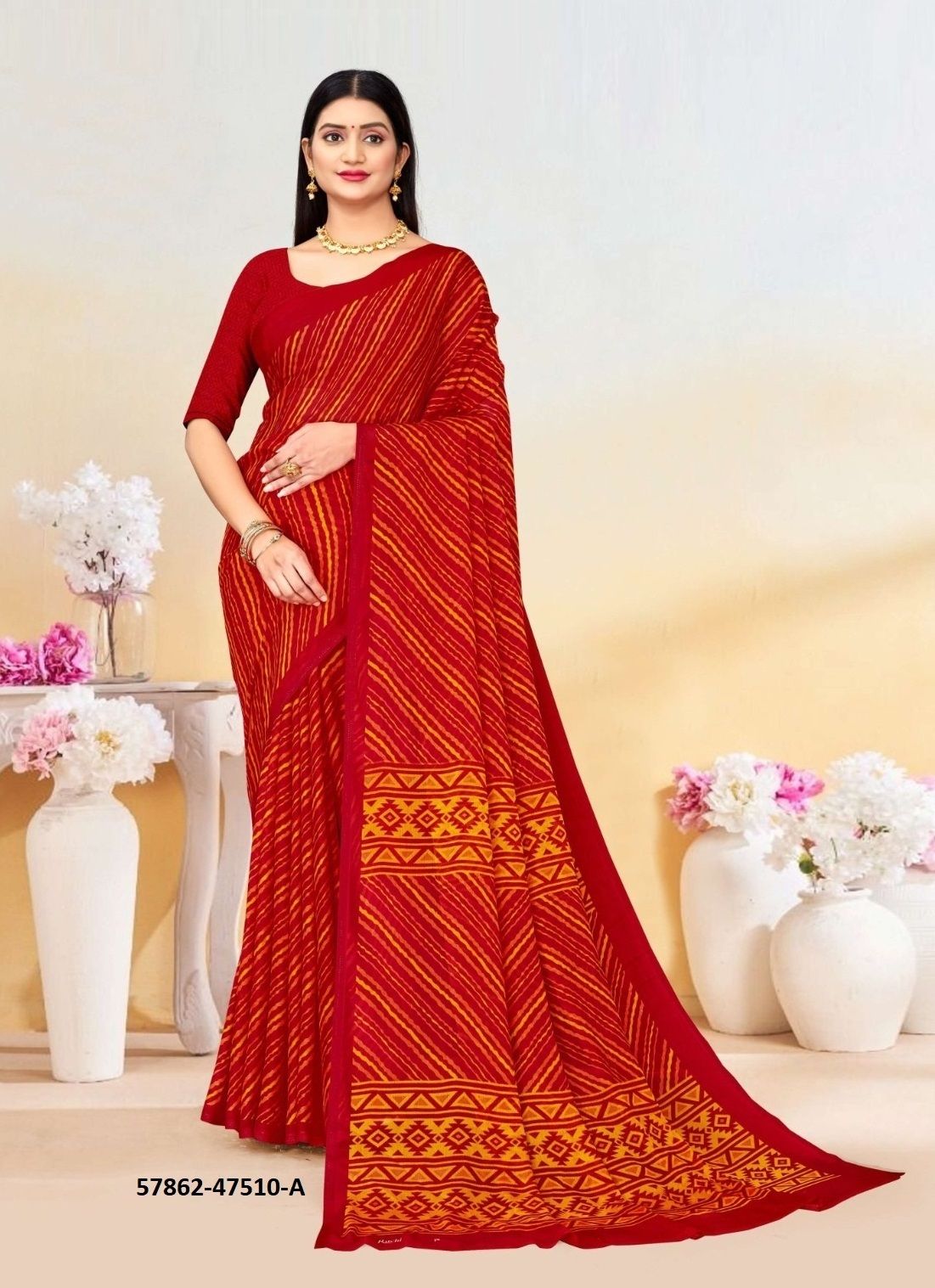 LEHERIYA 10 - Catalog # 57862 (Set of 6 Sarees) by Brand RUCHI SAREES LEHERIYA 10 - Catalog # 57862 (Set of 6 Sarees) by Brand RUCHI SAREES