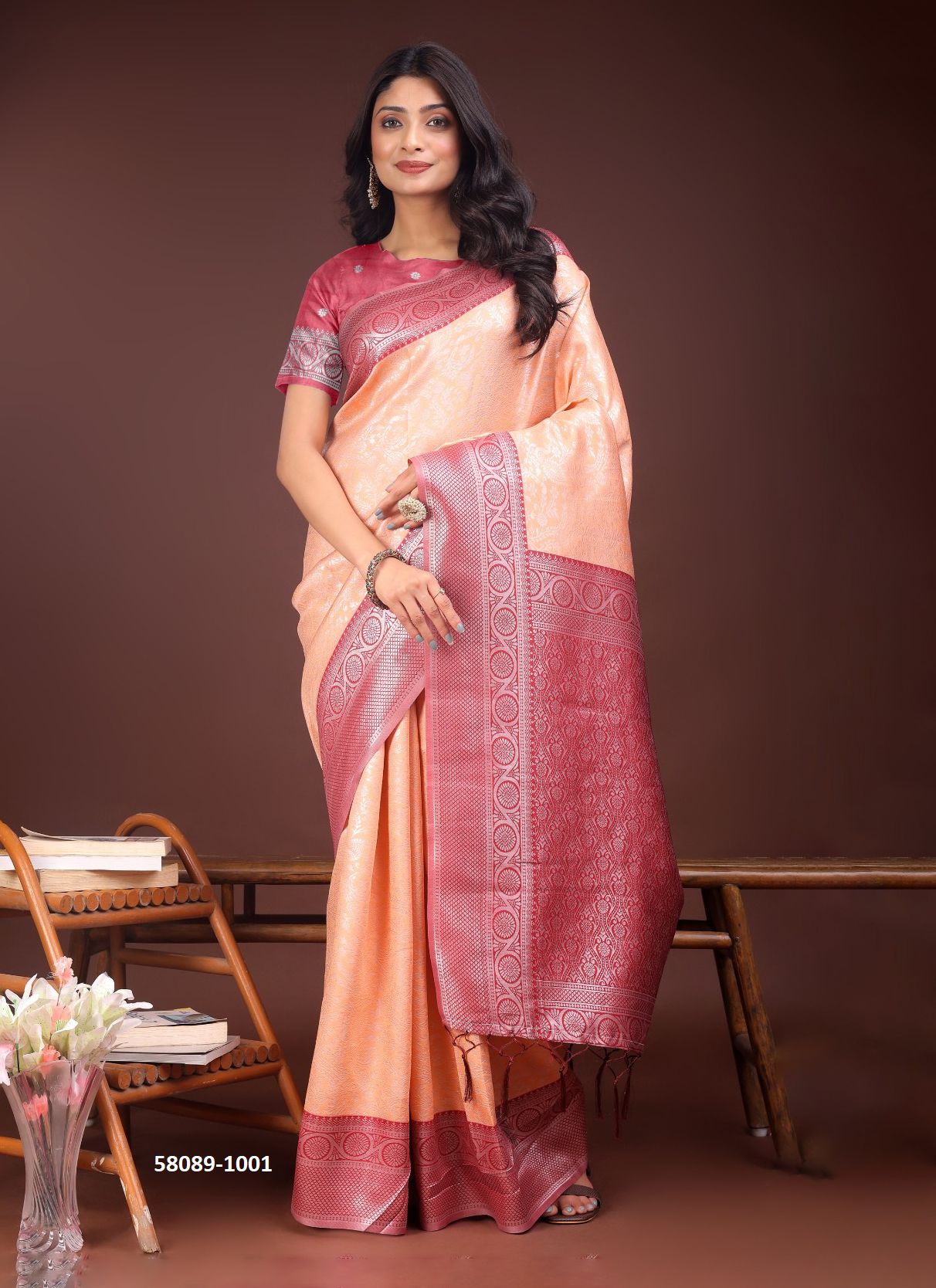 CRACKLE - Catalog # 58089 (Set of 8 Sarees) by Brand STROLLAY ® CRACKLE - Catalog # 58089 (Set of 8 Sarees) by Brand STROLLAY ®