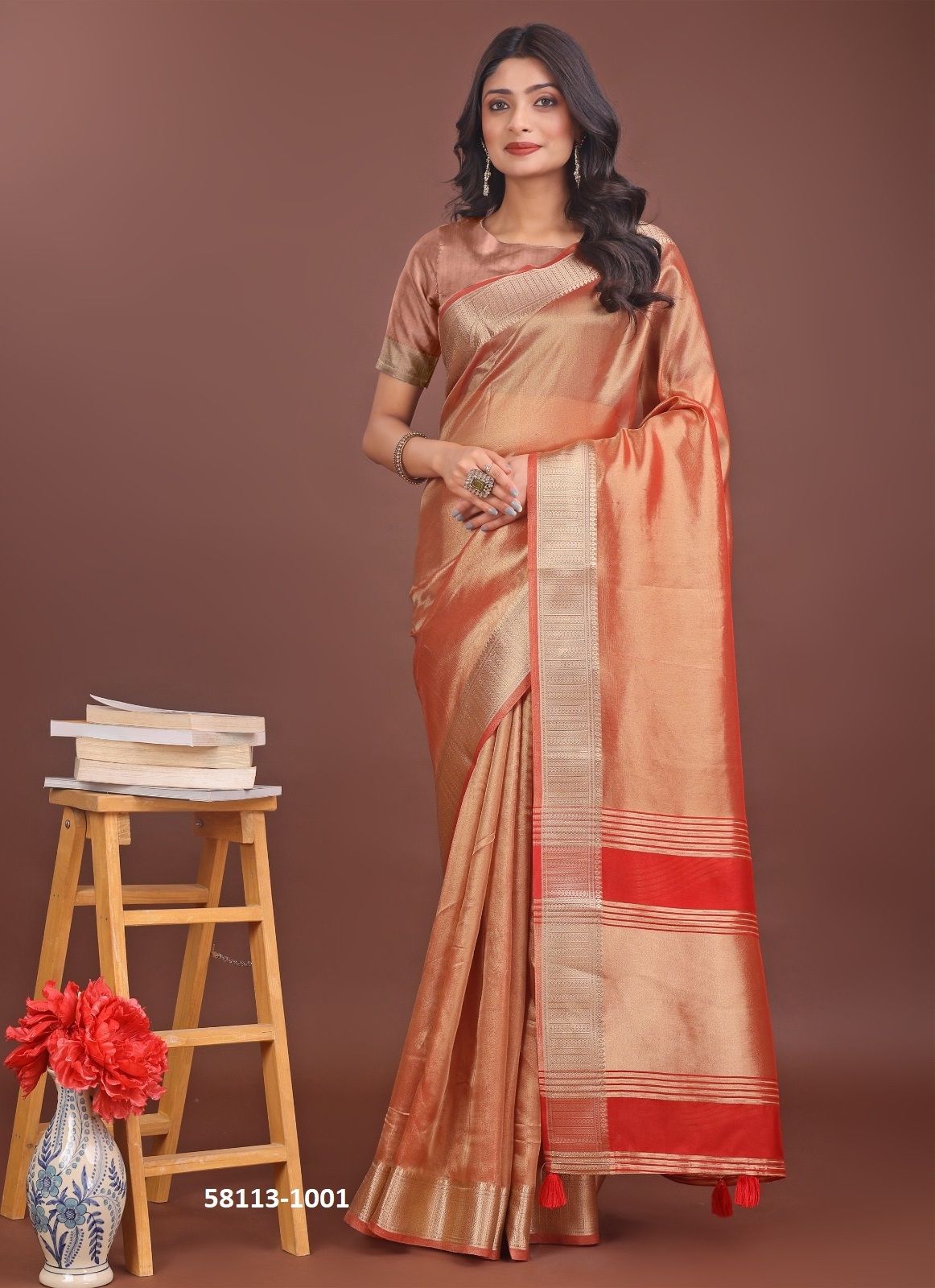 INTERLAKEN - Catalog # 58113 (Set of 6 Sarees) by Brand STROLLAY ® INTERLAKEN - Catalog # 58113 (Set of 6 Sarees) by Brand STROLLAY ®