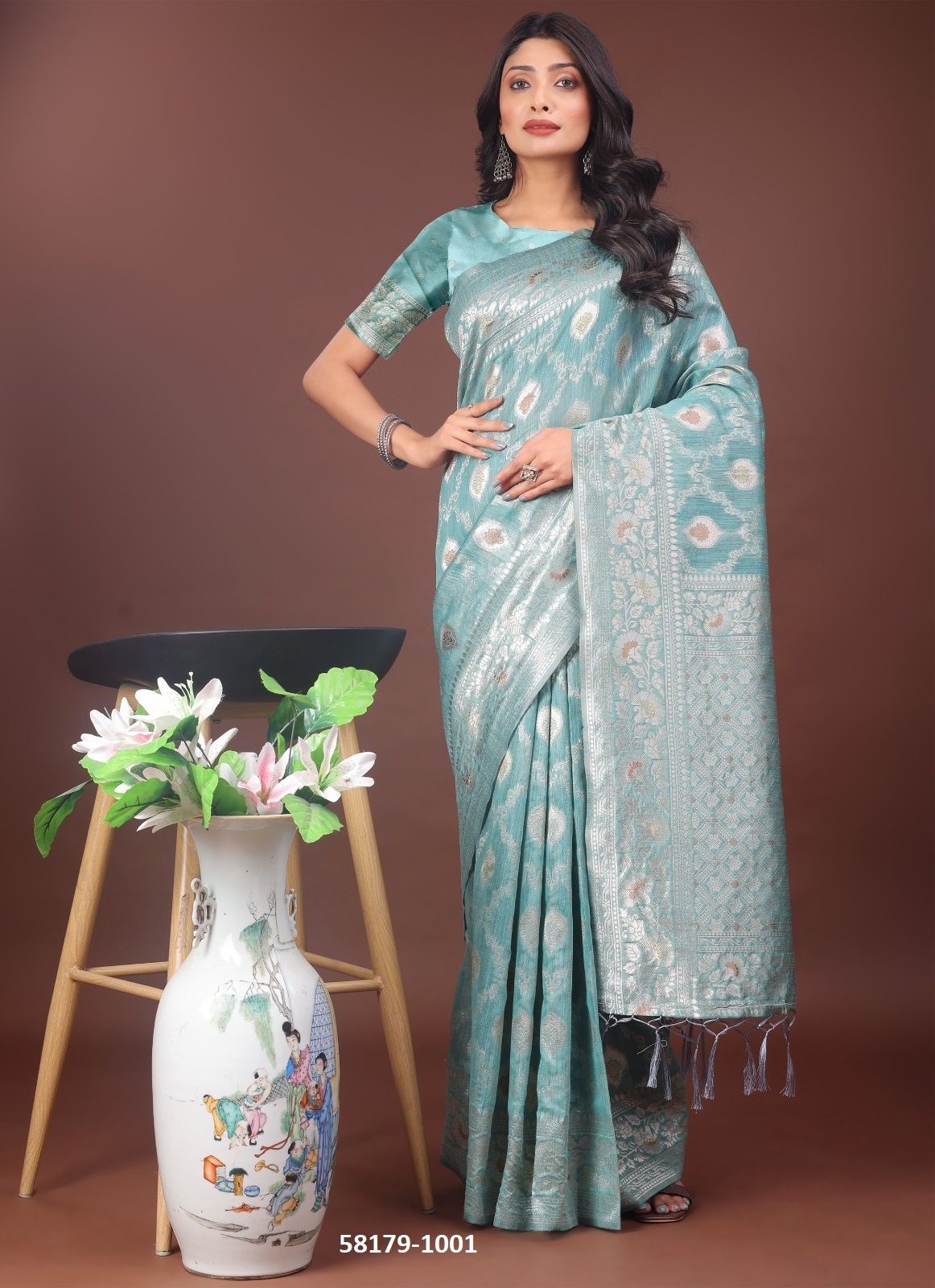 ZARISTA - Catalog # 58179 (Set of 6 Sarees) by Brand STROLLAY ® ZARISTA - Catalog # 58179 (Set of 6 Sarees) by Brand STROLLAY ®