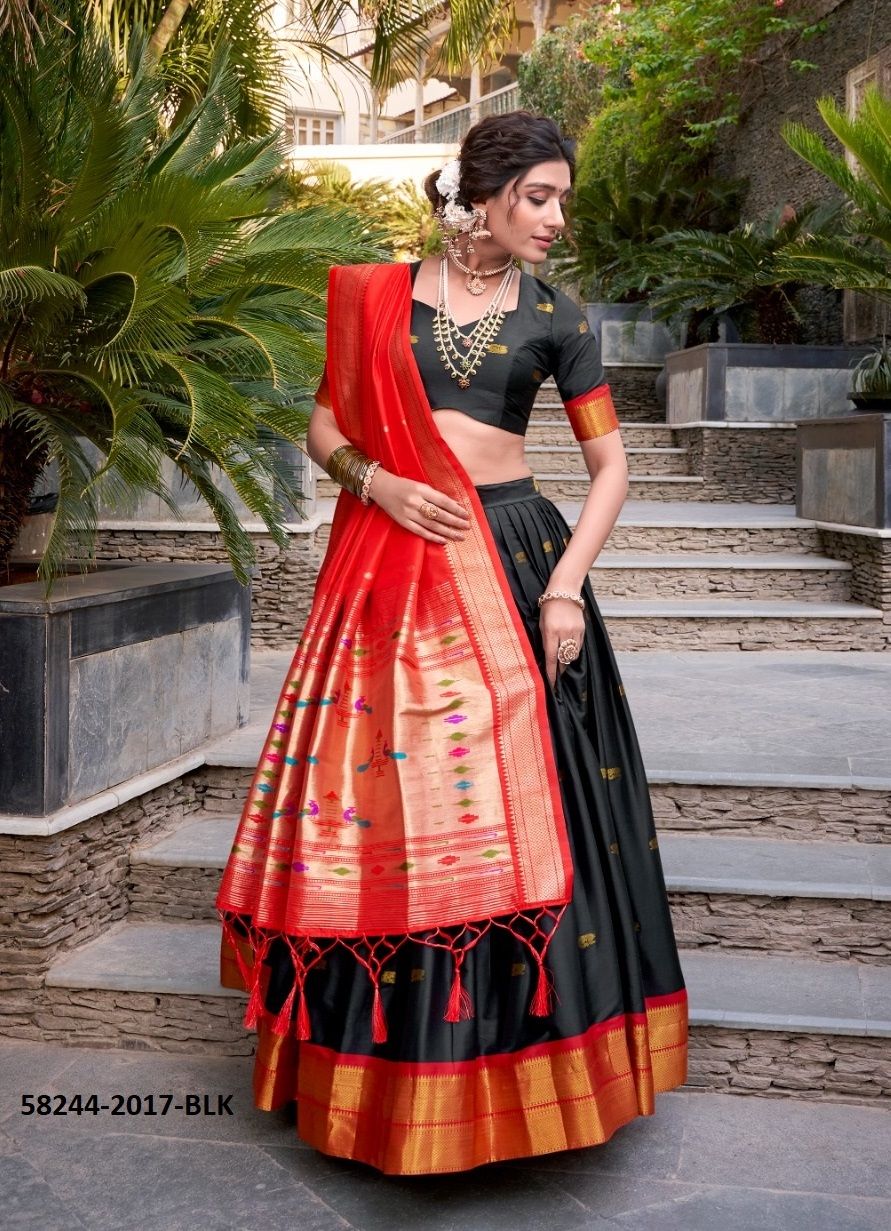 MIRUDHA - Catalog # 58244 (Set of 4 Semi-Stitched Lehengas) by Brand STROLLAY ® MIRUDHA - Catalog # 58244 (Set of 4 Semi-Stitched Lehengas) by Brand STROLLAY ®